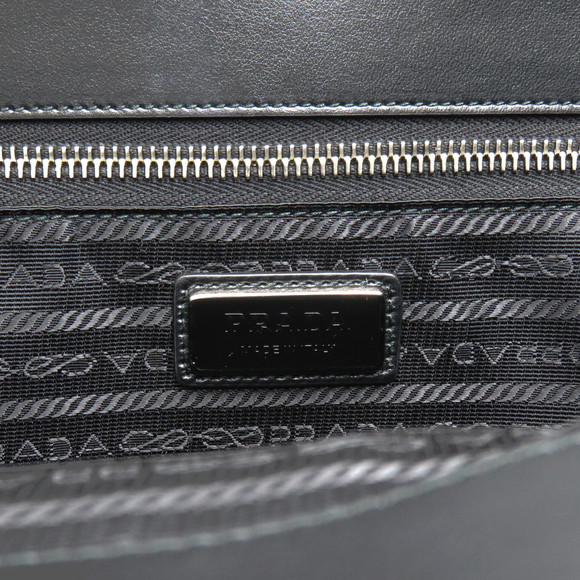 Prada shopping tote bag leather black NERO - Picture 8 of 10